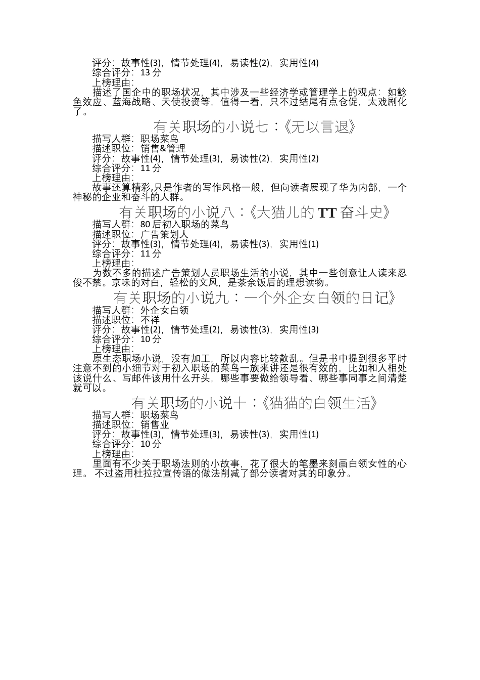 职场的小说排行-职场类小说排行榜.docx_第2页