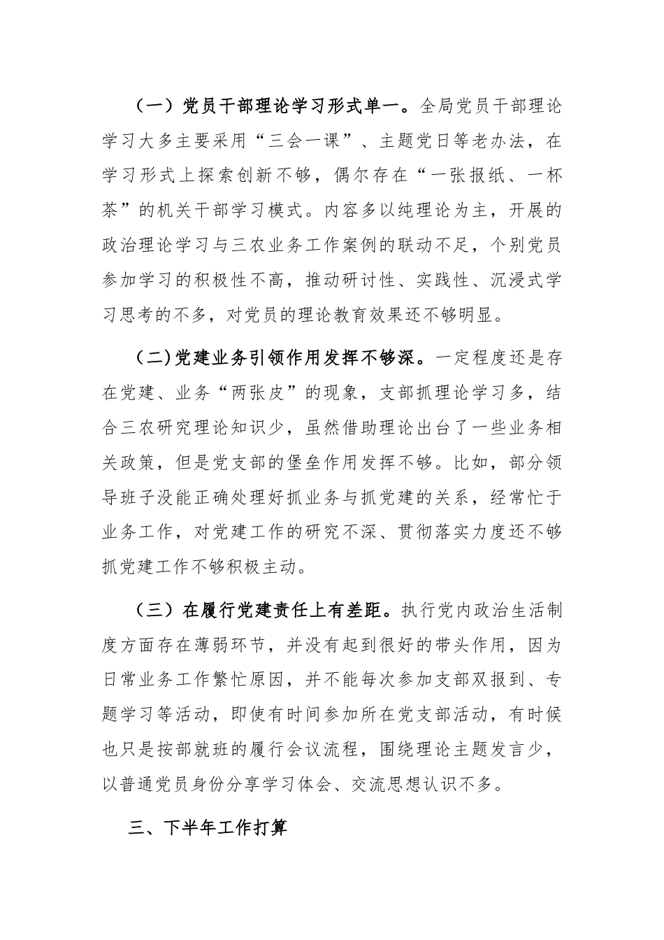 2024年上半年党支部书记抓基层党建工作述职报告.docx_第3页