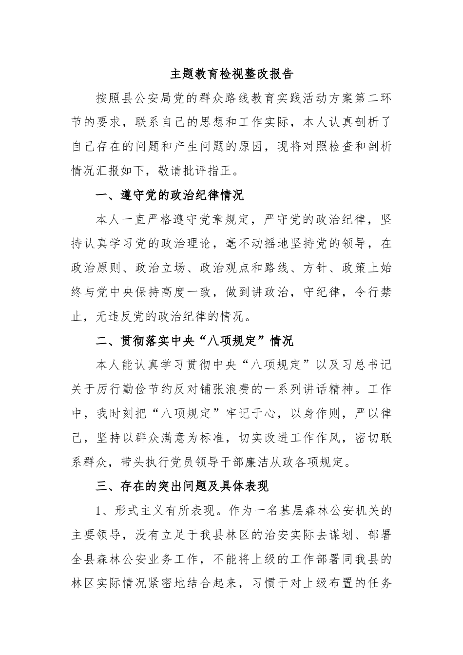 主题教育检视整改报告.docx_第1页