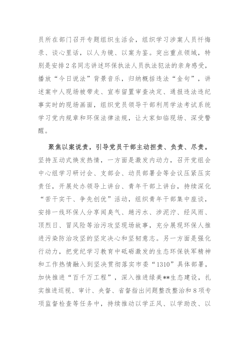 生态环境局关于以案促改工作典型经验汇报.docx_第3页