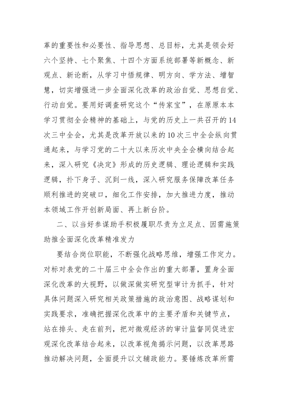 审计局学习党的二十届三中全会精神研讨发言材料.docx_第2页