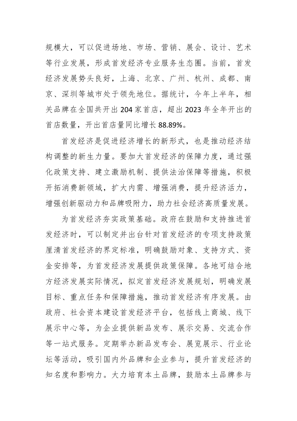 促进首发经济研讨发言稿.docx_第2页